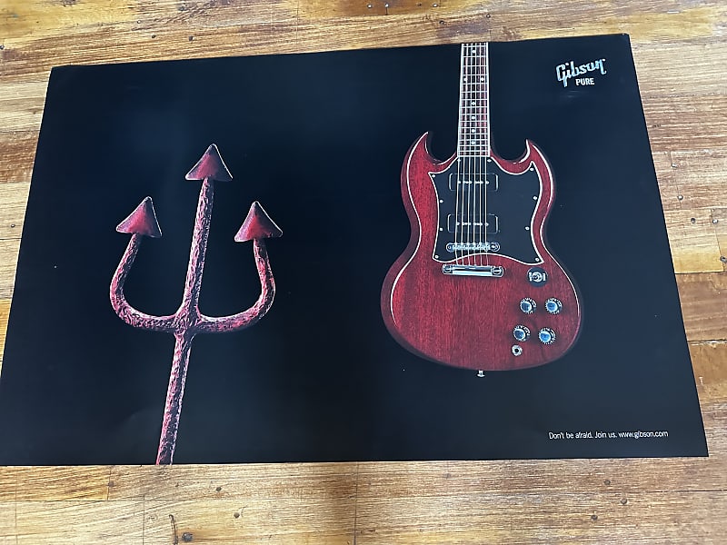 Gibson SG Poster Rare 2002 | Reverb