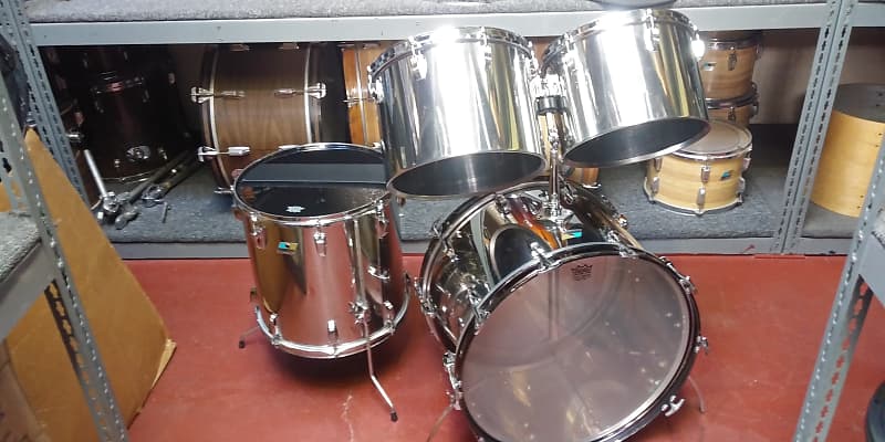 Vintage Ludwig Drums - Stainless Steel Drum Set