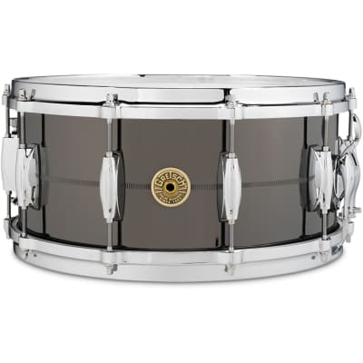 Gretsch Drums USA Solid Steel 6.5x14 Snare Drum Black Chrome image 2