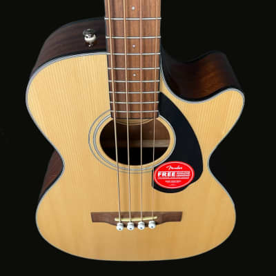 Fender CB-60SCE Classic Design Acoustic Bass in Natural image 4