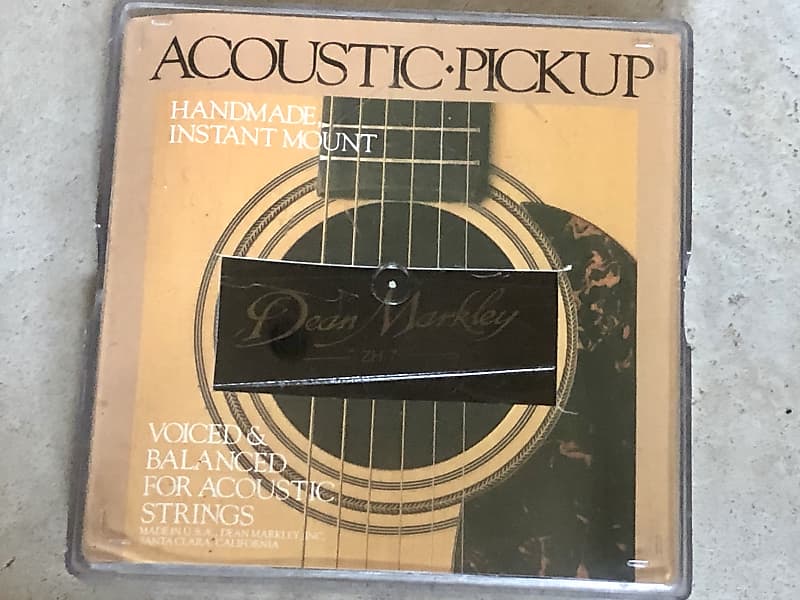 UNUSED Dean Markley ZH7 - ACOUSTIC PICK UP in NATURAL w/ PAPERWORK