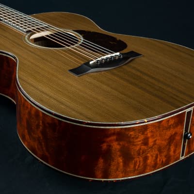 Santa Cruz OM-45 Renaissance Cedar and ‘The Tree’ Mahogany Custom with Japanese Awabi Pearl NEW image 13