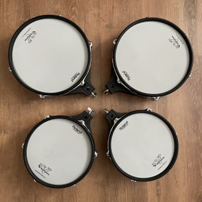 (2) Roland PD-120 & (2) PD-100 Drum Mesh Pads - Red image 1