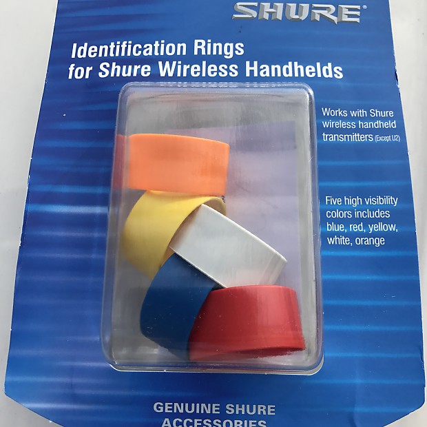 Shure WA615M Handheld Transmitter ID Rings (5-Pack) image 1