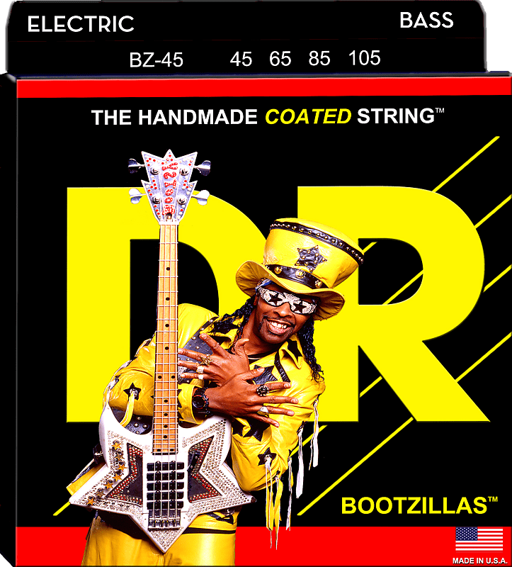 DR Strings BZ-45 Bootzilla Signature Extra Life Stainless Steel Bass Strings 45-105 image 1