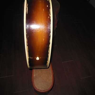 1960 Kay Acoustic flattop acoustic guitar project - Brazilian Board Checker bind image 13