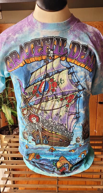 Grateful Dead - Liquid Blue Ship of Fools 1993 - Tie Dye - full print front amd back image 1