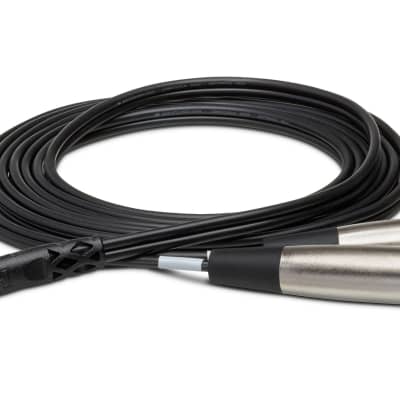 Hosa Stereo Breakout, 3.5 mm TRS to Dual XLR3M, 3 m image 1