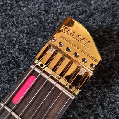 KOLOSS X6 headless Aluminum body electric guitar Gold image 5