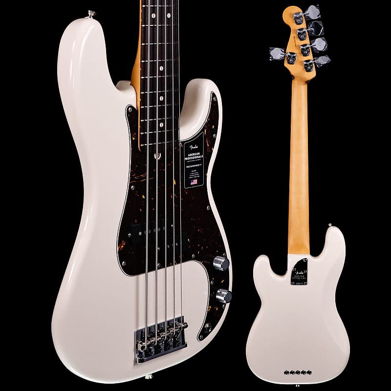 Fender American Professional II Precision Bass V, Rw Fb, Olympic White 9lbs 12.5oz image 1