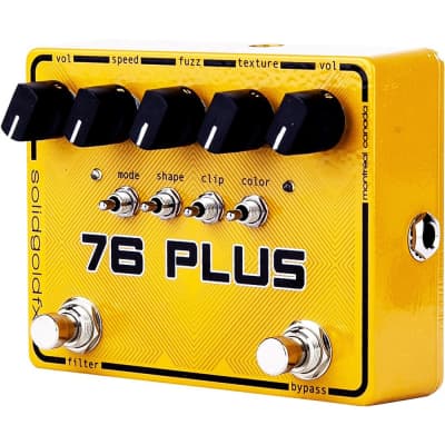 SolidGoldFX 76 Plus Octave Up Fuzz & Filter True Bypass Guitar Effects Pedal image 4