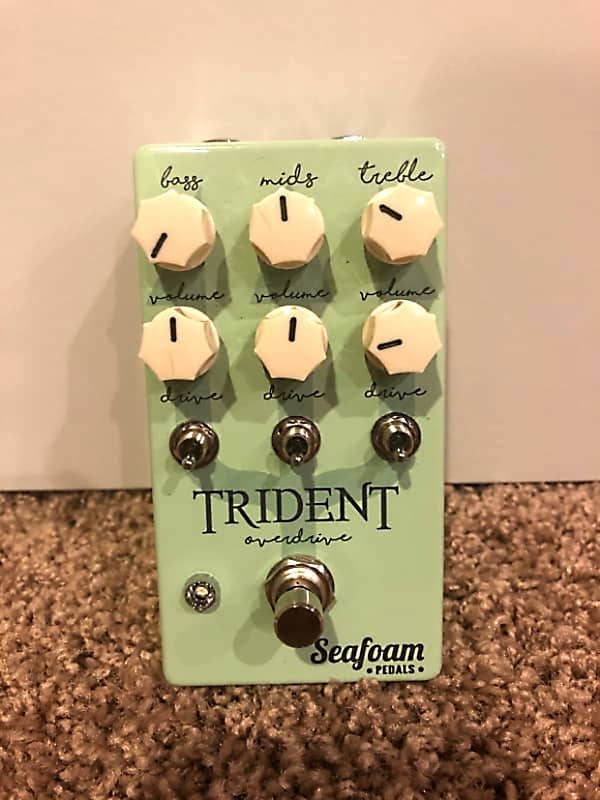 Seafoam Pedals Trident Overdrive pedal - powerful blending of 3 individual  TS-style Drive circuits!