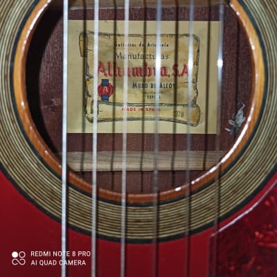 Alhambra 1976. Old Guitar. Sunburst Red image 3