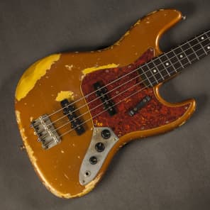 Fender Jazz Bass '73 Custom Relic 1994 Autumn Blaze Metallic image 15