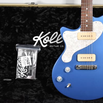 Koll Junior Glide Special Lake Placid Blue Left-Handed Electric Guitar w/OHSC image 2