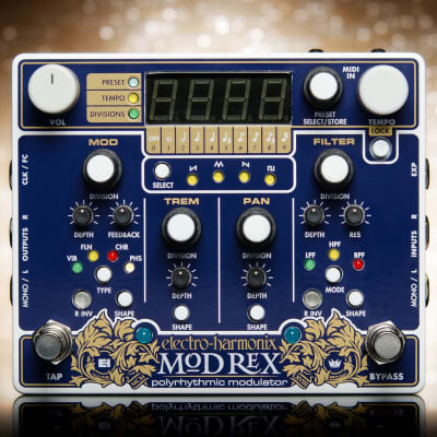 Electro-Harmonix Mod Rex Polyrhythmic Modulator Effects Pedal for sale