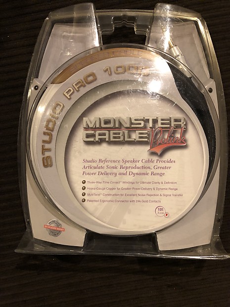 Monster Cable  Prolink Studio Pro 1000 10" 1/4" speaker cable image 1