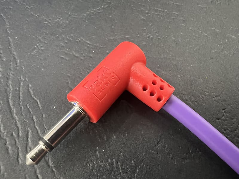 15cm Angled Eurorack Synth Modular Patch Cable 5 pack Reverb