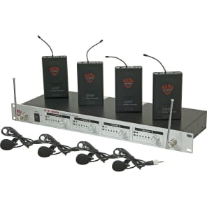 Nady 6015-88 U-41 Quad Omnidirectional Wireless Lavalier System (14/16/10/12)