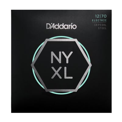 D'Addario NYXL1270PS, NYXL Nickel Wound Electric Guitar Strings, Pedal Steel, Custom Medium, 12-70 image 1