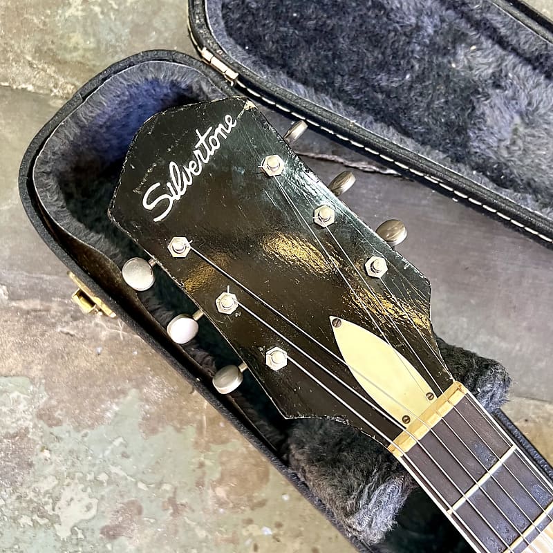 【未開封】ハーモニー Silvertone Espanada h63 h64 1950's - Black Harmony original
