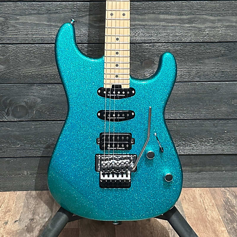 Charvel Pro-Mod San Dimas Style 1 HSS FR M Electric Guitar - Aqua Flake image 1