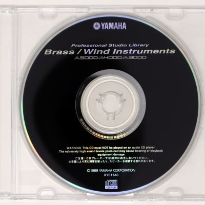 Yamaha Professional Studio Library Brass/Wind Instruments A5000/A4000/A3000 Sample Library/Sound Library/Sampling CD 1990s