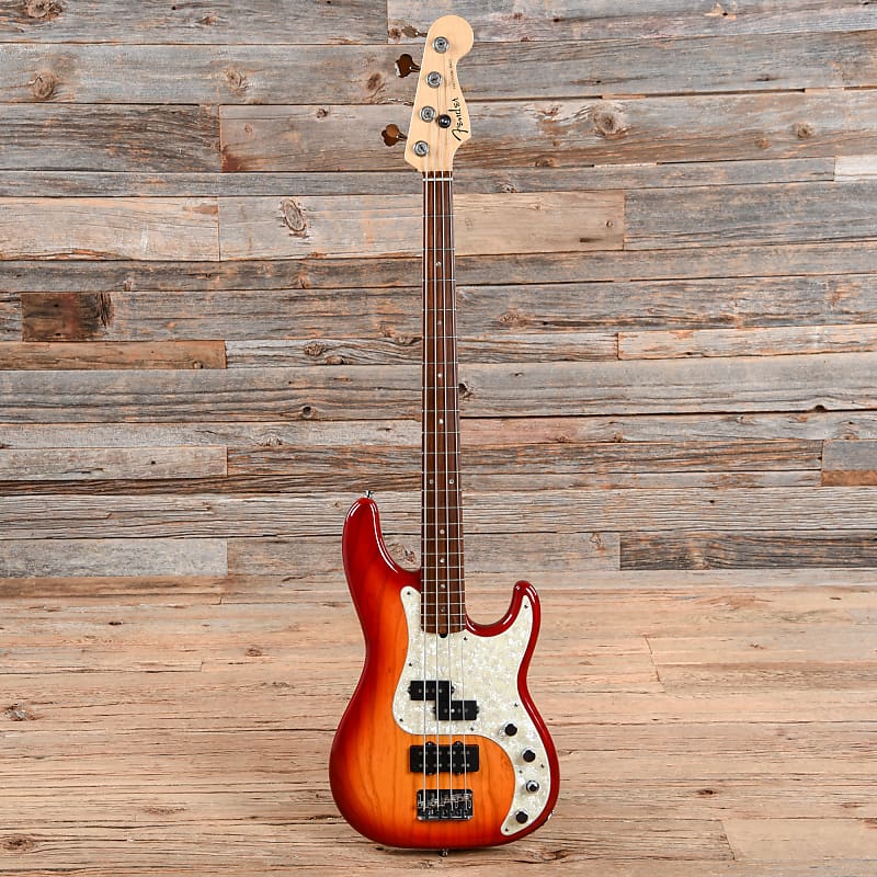 Fender American Deluxe Precision Bass Aged Cherry Burst 2006