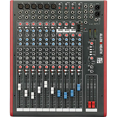 Allen & Heath ZED-14 - 14-Channel Touring Quality Mixer with USB I/O (AH-ZED-14),Grey/Red image 2