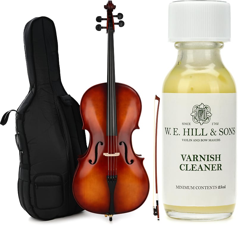 Knilling 154S 4/4 Size Sebastian Student Cello Outfit with Reverb