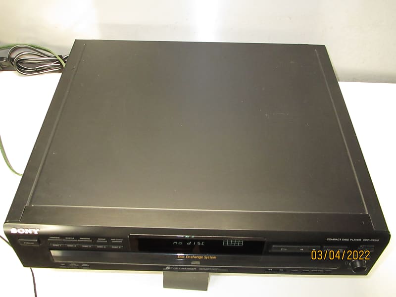 Sony CDP-CE215 5-Disc Carousel CD Changer Disc Ex-Change orders System.Tested NO REMOTE