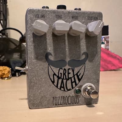 Reverb.com listing, price, conditions, and images for fuzzrocious-grey-stache