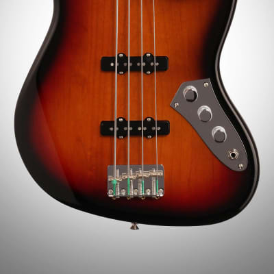 Fender Jaco Pastorius Fretless Jazz Electric Bass with Case, 3-Color Sunburst image 3