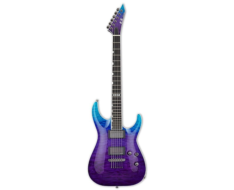 ESP E-II Horizon NT-II Electric Guitar, Blue-Purple Gradation image 1