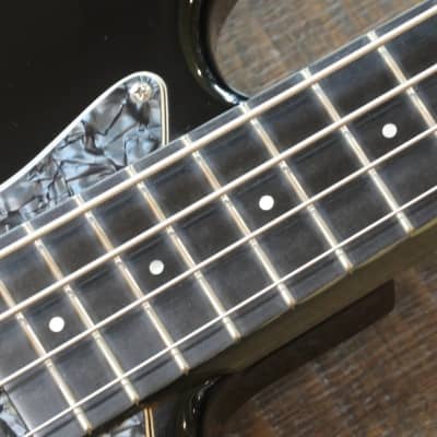 1999 Modulus VJ4 Electric 4-String Bass Guitar Black + Case (6824) image 8