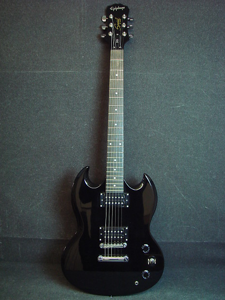 2007 Epiphone Black Finish SG Special Electric Guitar W/Bag | Reverb