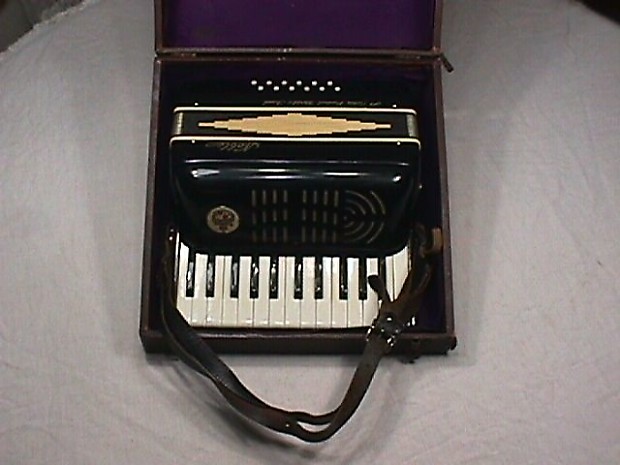 Vintage Italian Made Noble 12 Bass Accordion in Original Case & Ready to Play as-is image 1