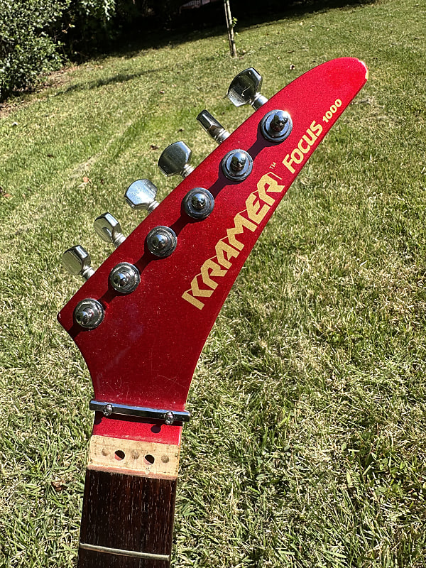 Kramer Focus 1000 Guitar Neck 1985 / 1986 - Red - Floyd Rose | Reverb