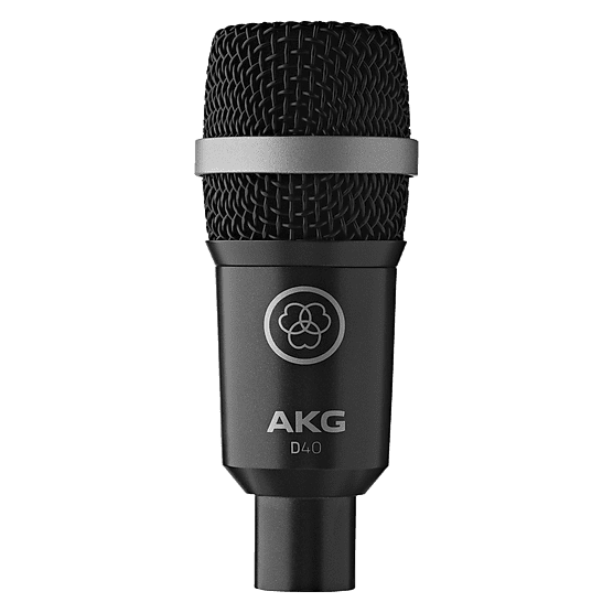 4 Pack of AKG D40 Dynamic Cardioid Drum Microphones  - Includes Four Microphones image 1