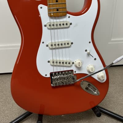 Squier Classic Vibe '50s Stratocaster Electric Guitar Fiesta Red image 2