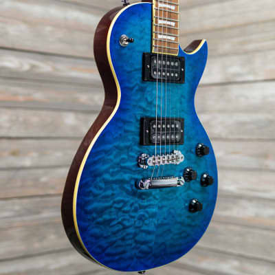 Zemaitis Z Series Z22QQ Electric Guitar - Trans Blue Burst (TBB-DBC6) image 3