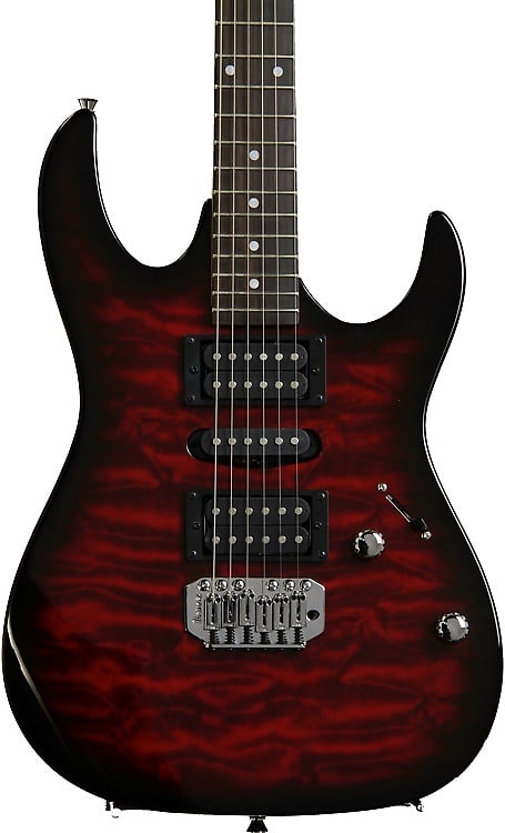 Ibanez Gio GRX70QA Electric Guitar - Transparent Red Burst image 1
