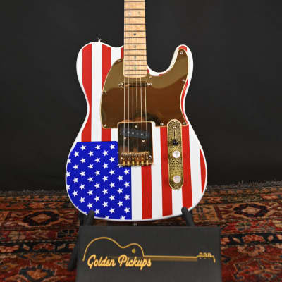 American Flag Telecaster Style Body with Licensed Fender Neck by Mighty Mite USA image 2