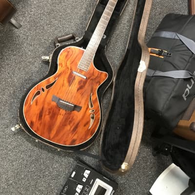 Crafter SA-BUB Slim Arch Designed handcrafted in Korea 2007 Hybrid electric-acoustic guitar excellent condition with original hard case. image 1