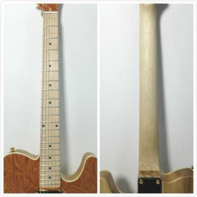 Haze 1930-970 Solid TL Style Electric Guitar,SH,Light-Brown Stripes Wave+Free Bag image 9