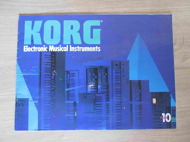 Korg Catalog Volume 10 - Original Vintage Synthesizer Brochure/Catalog-RARE image 1