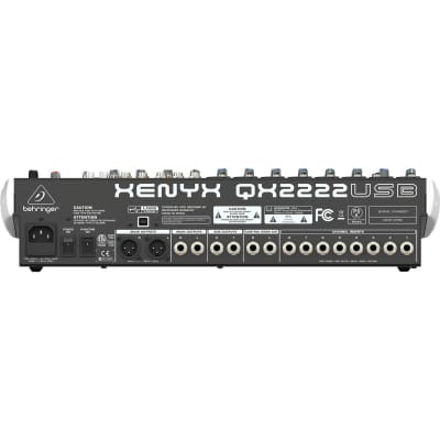 Behringer Xenyx QX2222USB Mixer with USB Interface and Behringer Xenyx QX2222USB Mixer with USB Interface and
