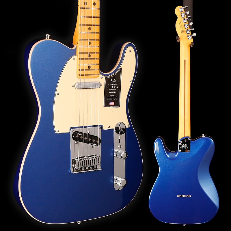 Fender American Ultra Telecaster, Maple Fb, Cobra Blue | Reverb