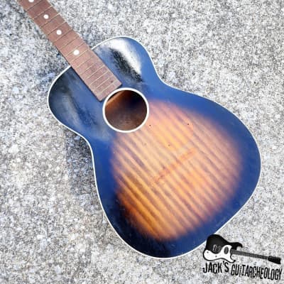 Luthier Special: Harmony Stella Husk Crack in back (1960s - Sunburst) image 8