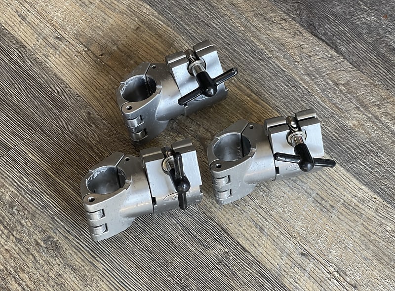 (3) PDP/DW Rack Clamps 1.5" to 1.5" Drum Rack Clamp Set of 3 Reverb